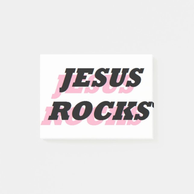 JESUS ROCKS POST-IT NOTES (Front)