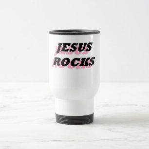 JESUS ROCKS TRAVEL MUG