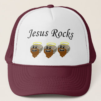 Jesus Rocks Trucker Hat