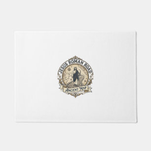 Jesus Roman Road Ancient Map Jesus Roman Road Anci Doormat