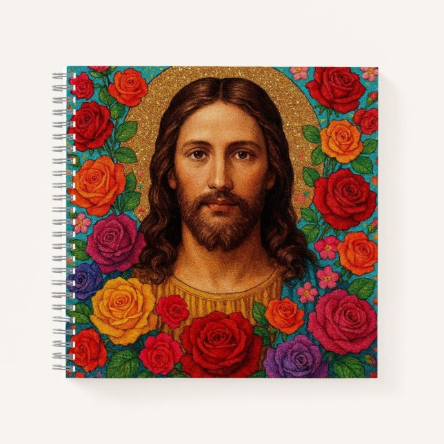 Jesus Roses Notebook. Notebook (Front)
