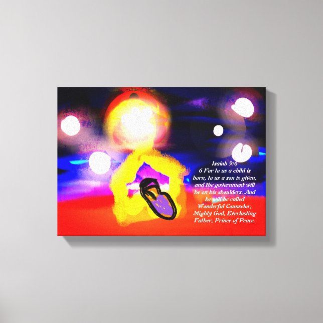 Jesus rule canvas print (Front)
