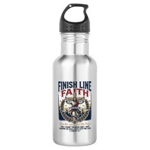 Jesus Running Marathon Vintage Shirt Christian Gra 532 Ml Water Bottle