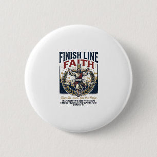 Jesus Running Marathon Vintage Shirt Christian Gra 6 Cm Round Badge