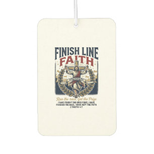 Jesus Running Marathon Vintage Shirt Christian Gra Car Air Freshener