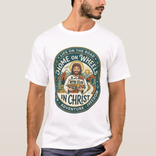 Jesus RV Camper Life Vintage Shirt Christian Graph