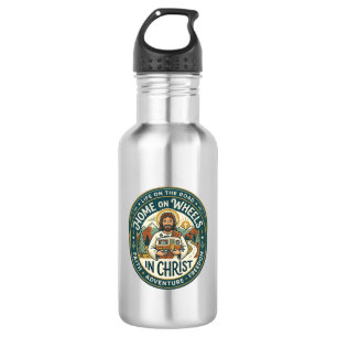 Jesus RV Camper Life Vintage Shirt Christian Graph 532 Ml Water Bottle