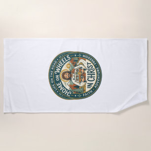 Jesus RV Camper Life Vintage Shirt Christian Graph Beach Towel