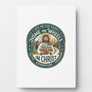 Jesus RV Camper Life Vintage Shirt Christian Graph Plaque