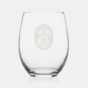 Jesus RV Camper Life Vintage Shirt Christian Graph Stemless Wine Glass