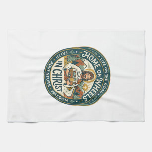 Jesus RV Camper Life Vintage Shirt Christian Graph Tea Towel