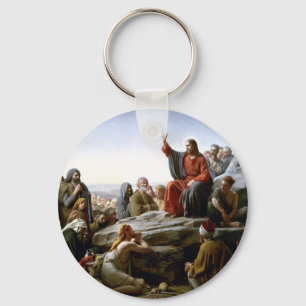 Jesus 's Sermon-on-The-Mount-by-Bloch Key Ring
