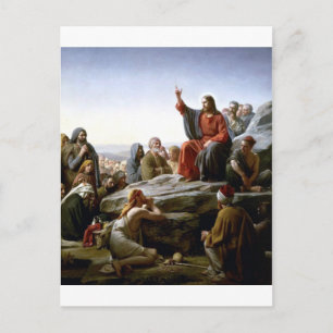 Jesus 's Sermon-on-The-Mount-by-Bloch Postcard