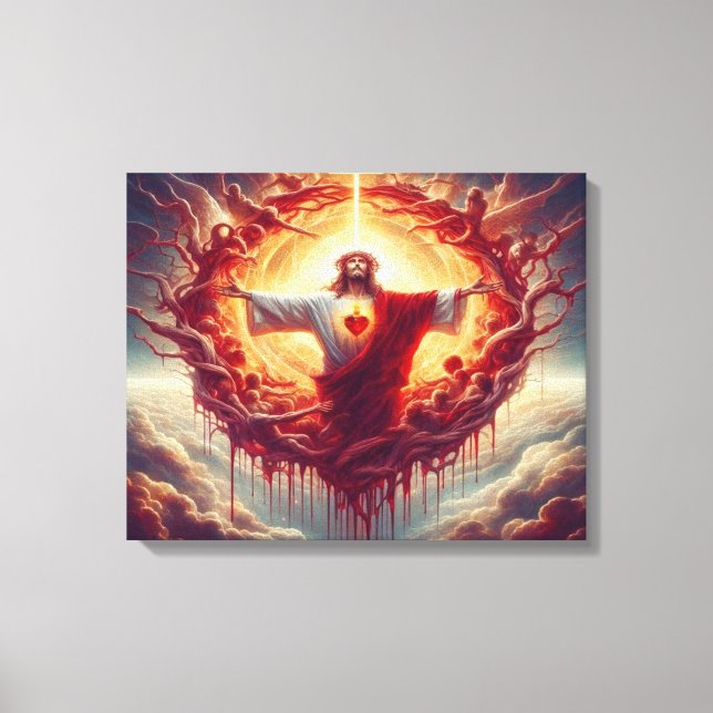 jesus sacred heart Solemnity of the most sacred Canvas Print (Front)