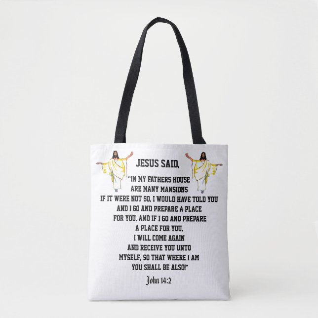 JESUS SAID     TOTE BAG (Front)
