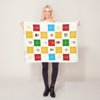 Jesus, Saints, & Angels Fleece Blanket