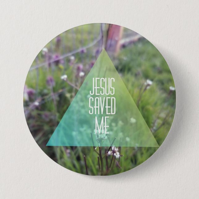 JESUS SAVED botton 7.5 Cm Round Badge (Front)