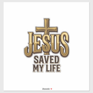 Jesus Saved My Life Cross Vintage