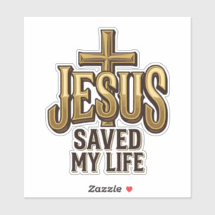 Jesus Saved My Life Cross Vintage