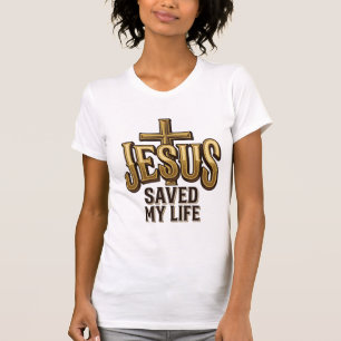 Jesus Saved My Life Cross Vintage T-Shirt