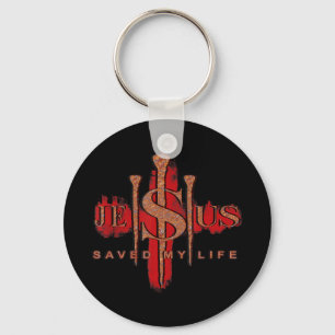 Jesus Saved My Life God Bibi Faith Christian Lover Key Ring