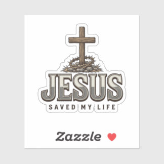 Jesus Saved My Life Vintage Engraving Christian De