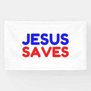 JESUS SAVES BANNER