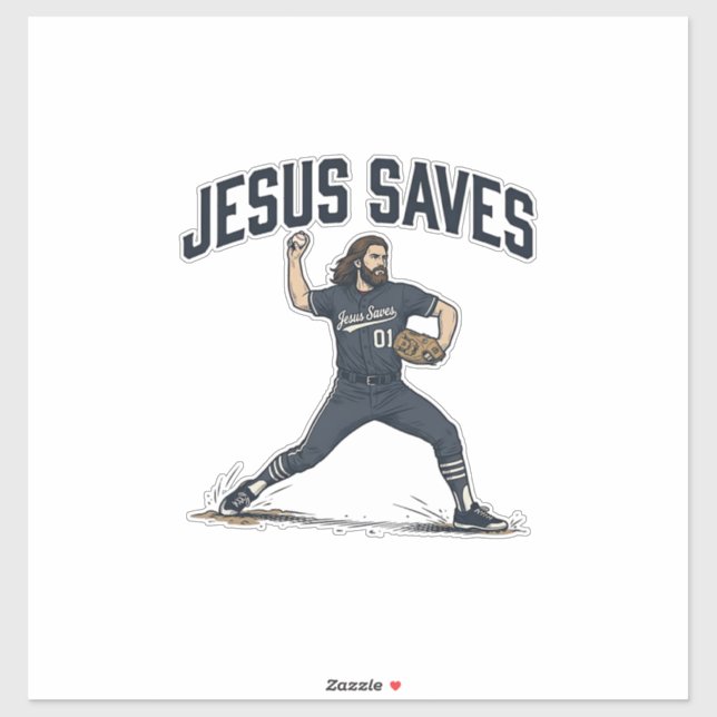 Jesus Saves Baseball Pitcher Vintage Engraving Shi (Sheet)