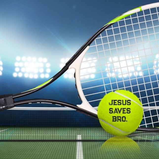 Jesus Saves Bro. Christian Tennis Balls (Jesus Saves Bro. Custom Tennis Balls)