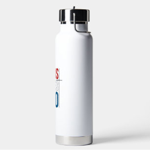 Jesus Saves Bro Christian Typography T-Shirt Desig Water Bottle