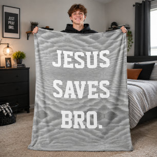 Jesus Saves Bro. Fleece Blanket