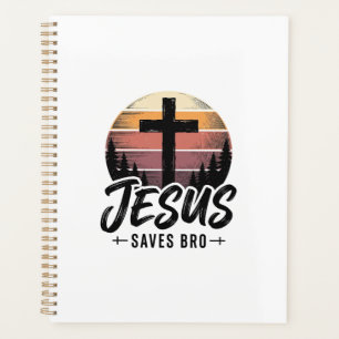Jesus Saves Bro Vintage Christian Cross Shirt Desi Planner