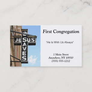 Jesus Saves Business Card