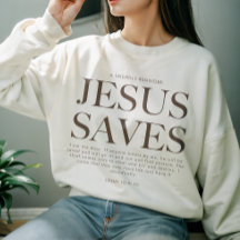 Jesus Saves | Christian Aesthetic Unisex Apparel T