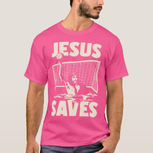 Jesus Saves Christian Water Polo Player Goalie Coa
