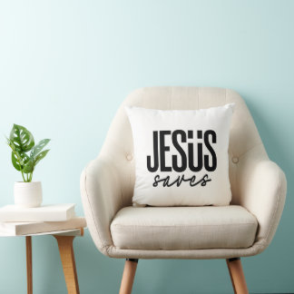 JESUS SAVES CUSHION
