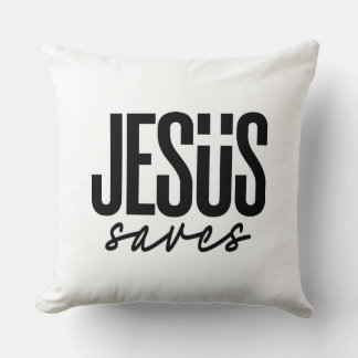 JESUS SAVES CUSHION