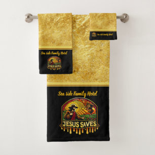 Jesus Saves: Flourishing Life Under His Light (B) Bath Towel Set