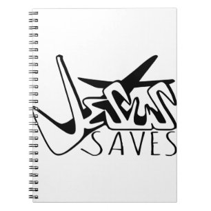 JESUS SAVES GRAFFITI NOTEBOOK