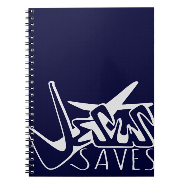 JESUS SAVES GRAFFITI  NOTEBOOK (Front)