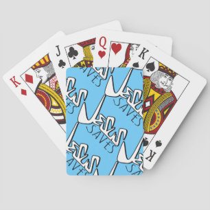 JESUS SAVES GRAFFITI  PLAYING CARDS