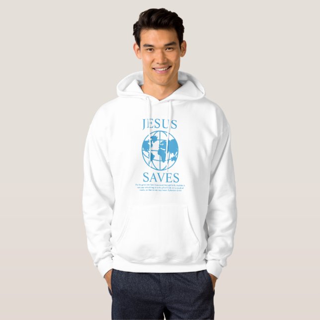 Jesus Saves Graphic Hoodie (Front Full)