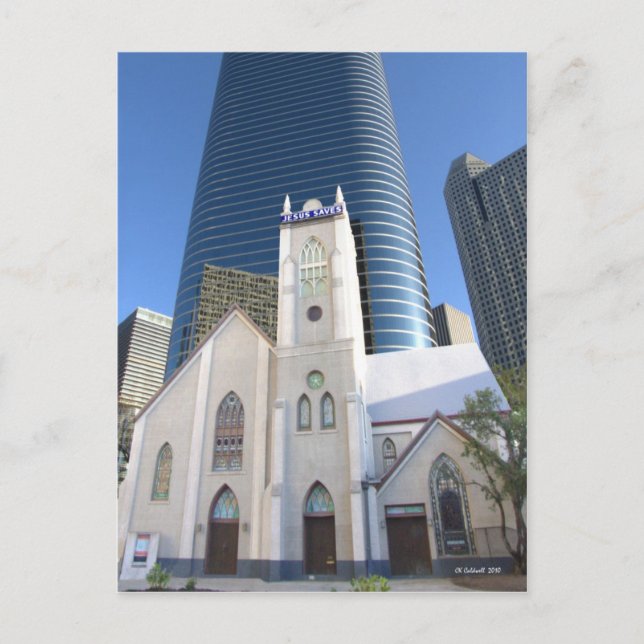 Jesus Saves Houston Postcard (Front)