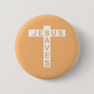 Jesus Saves I Spend shirt  6 Cm Round Badge