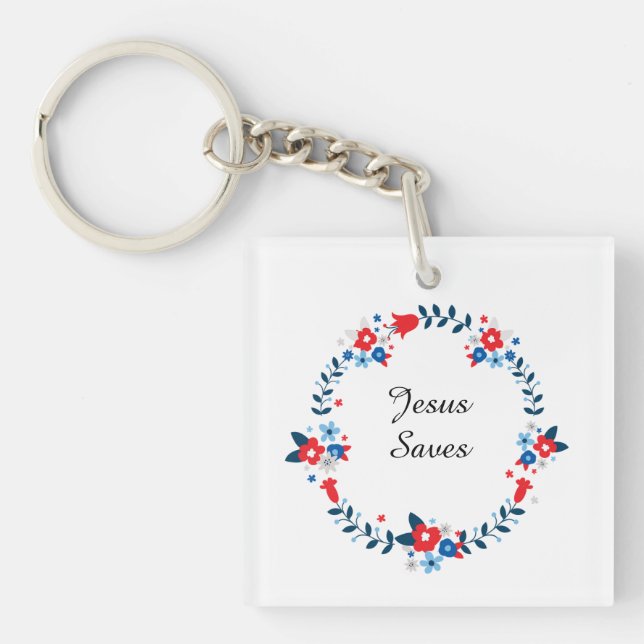 Jesus Saves Key Ring (Front)