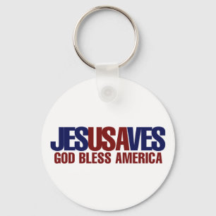 Jesus Saves Key Ring