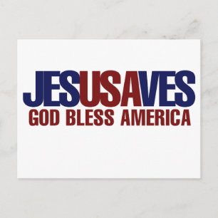 Jesus Saves Postcard