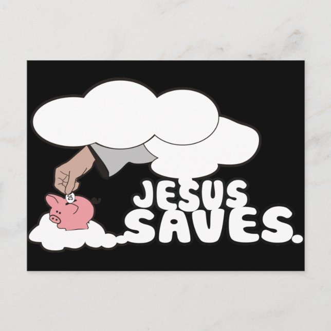 JESUS SAVES POSTCARD (Front)