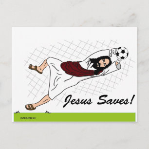 JESUS SAVES! POSTCARD