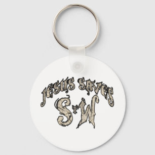 Jesus Saves Spread the Word Key Ring
